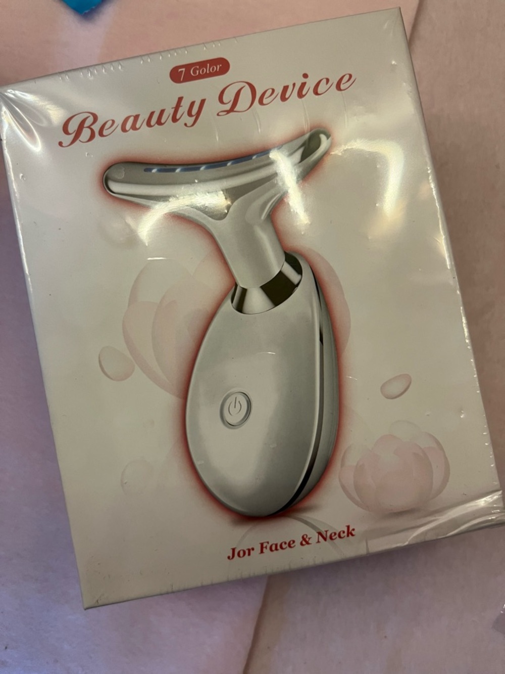 Beauty Device Facial & Neck T-Bar Massager in White